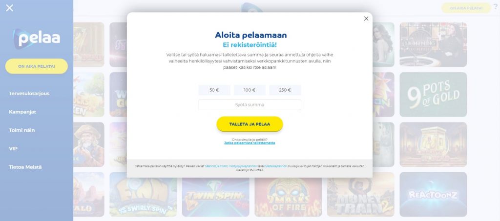 Pelaa Casino Trustly