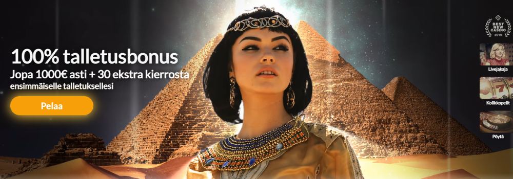 Temple NIle Casino tervetulobonus