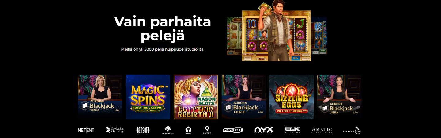 Mason Slots Casino parhaat pelit