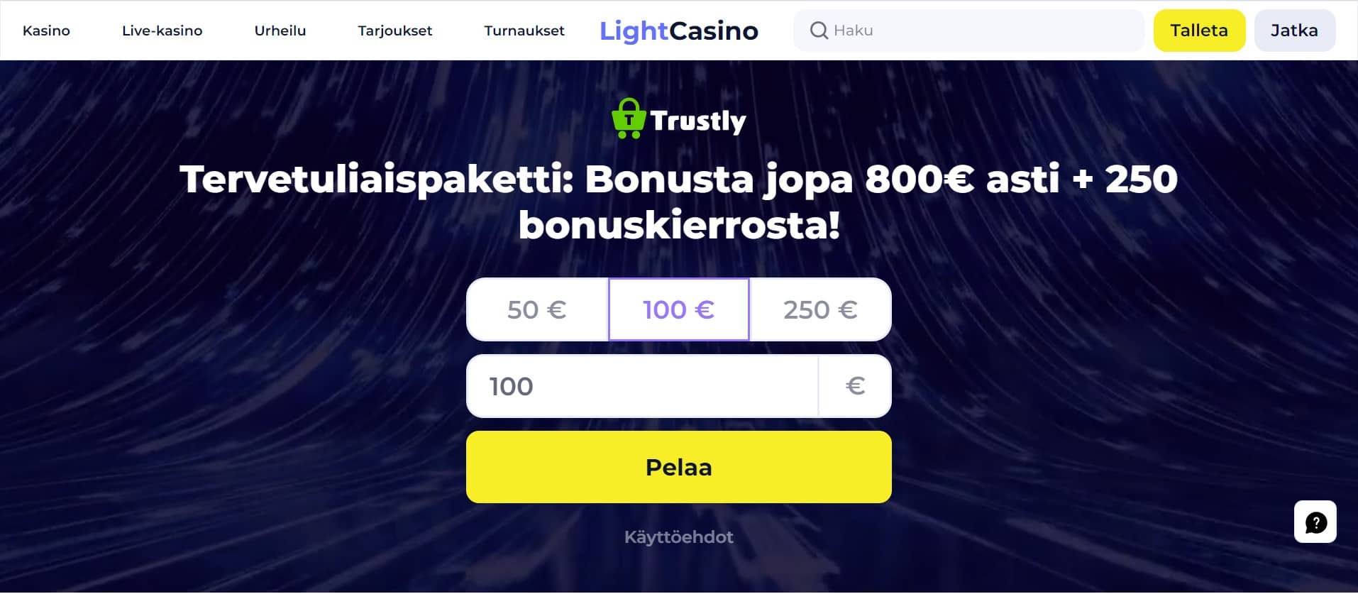 Light Casino etusivu