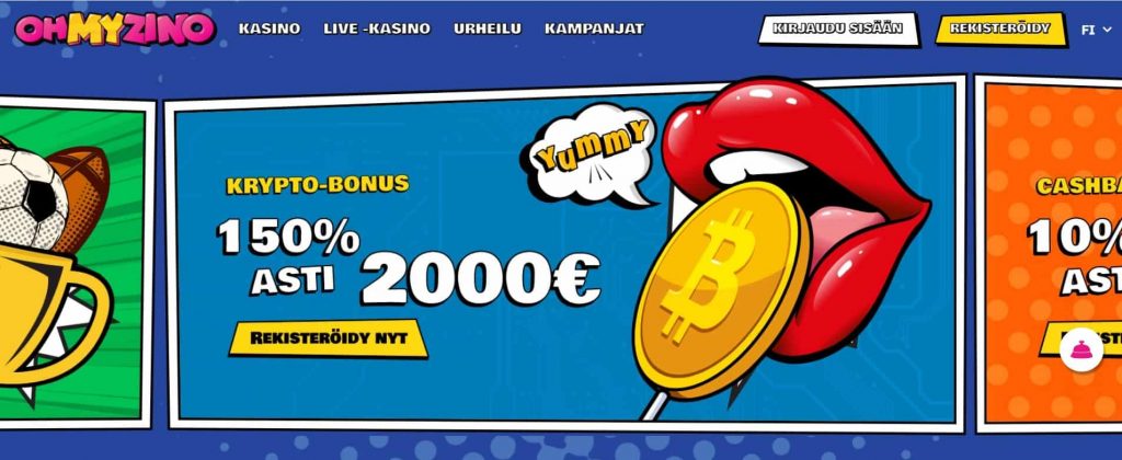 OhMyZino Casino etusivu