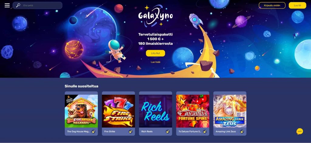 Galaxyno Casino etusivu