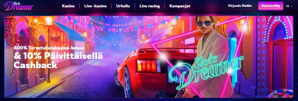 Slots Dreamer Casino tervetuliaisbonus