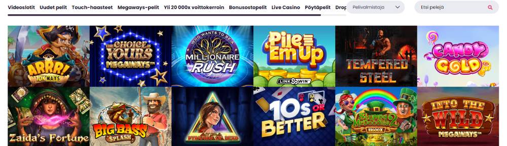 Touch Casino kolikkopelit