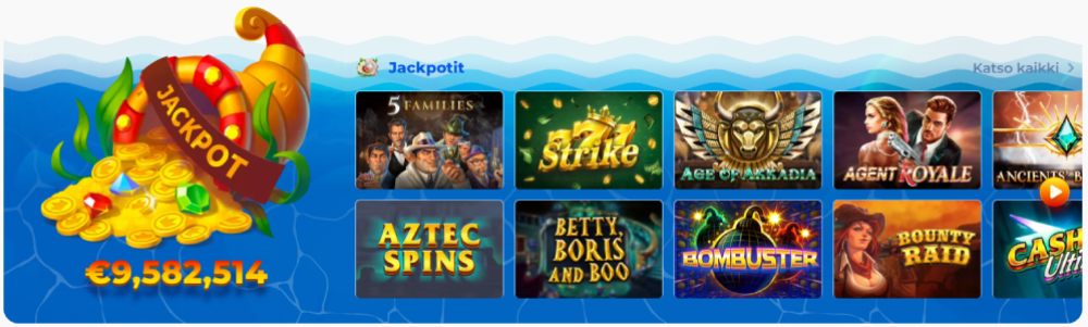 Posido jackpot-pelit