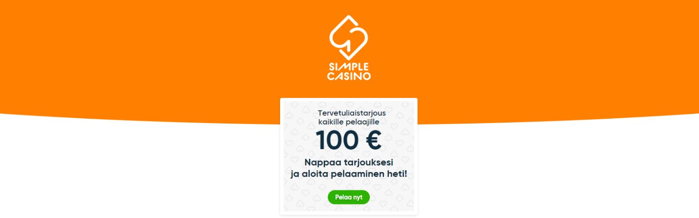 Simple Casino tervetulobonus