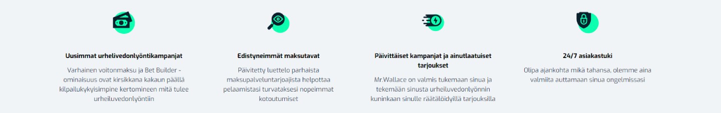 Wallacebet Casino toimtaperiaatteet