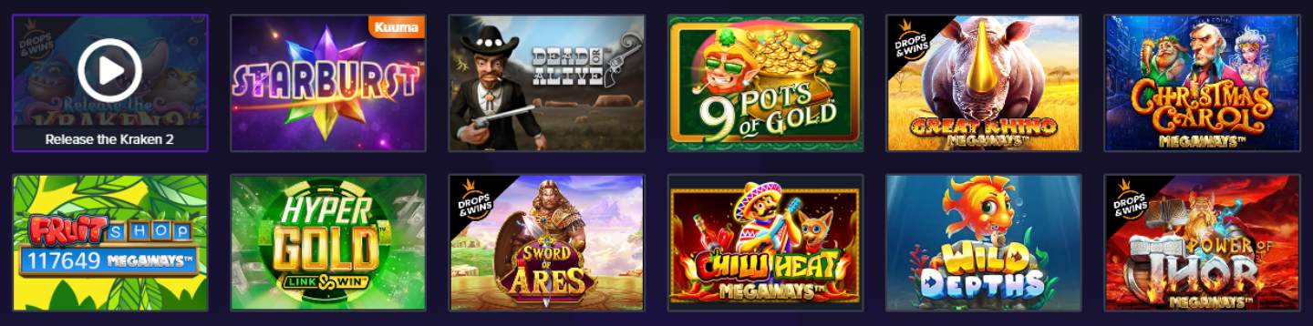 Luckbox Casino kolikkopelit