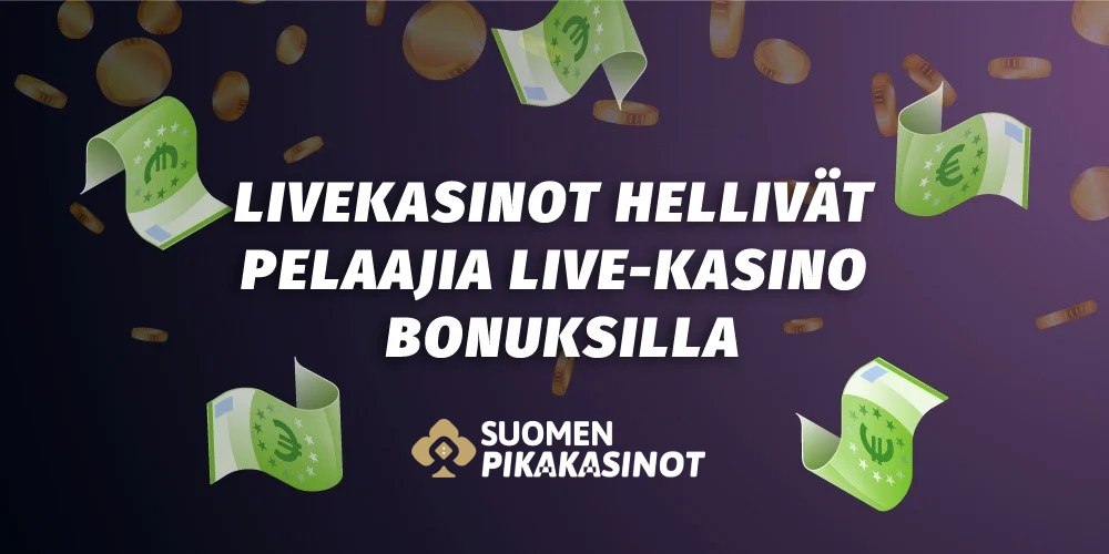 Livekasinot hellivät pelaajia live-kasino bonuksilla