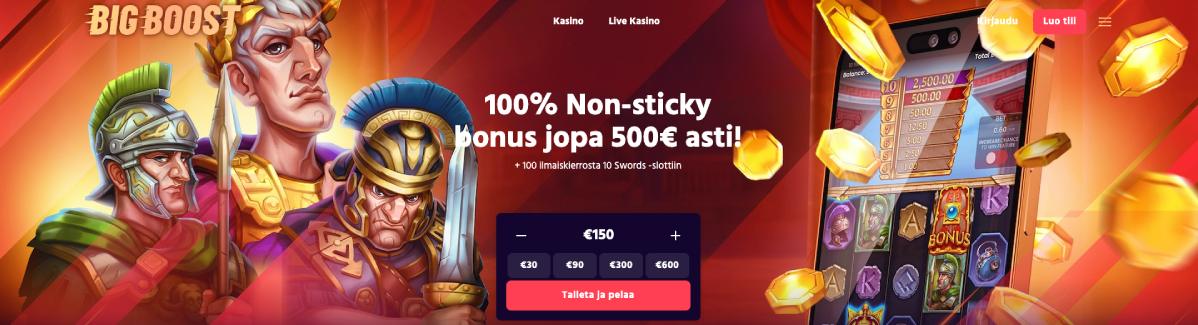 Big Boost Casino tervetuliaisbonus