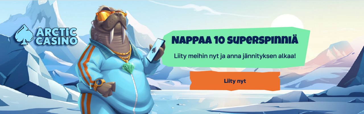 Arctic Casino 10 superspinniä