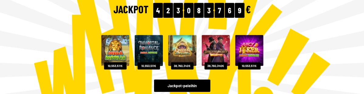 Kazoom jackpot-pelit