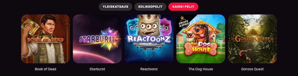 Instaslots Casino kolikkopelit