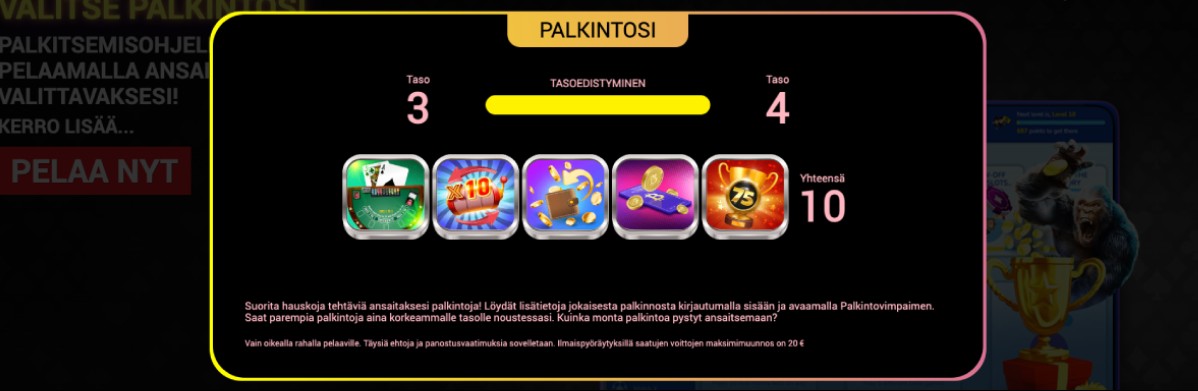 RedAxePlay palkinto-ohjelma