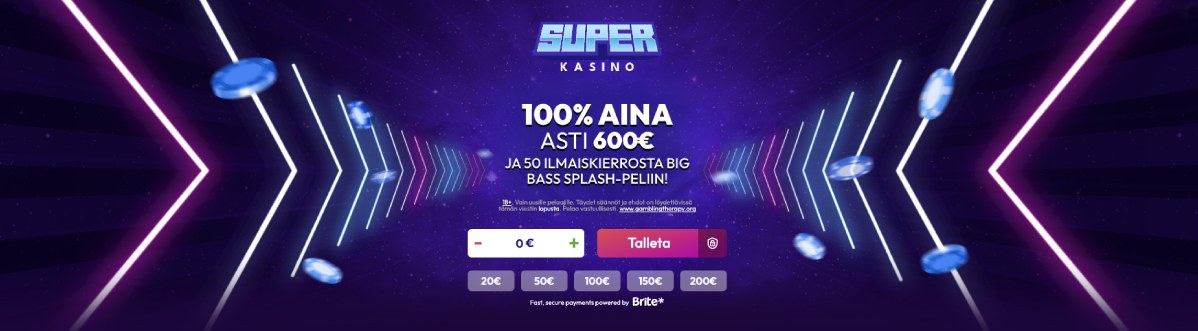 Superkasino Brite talletus