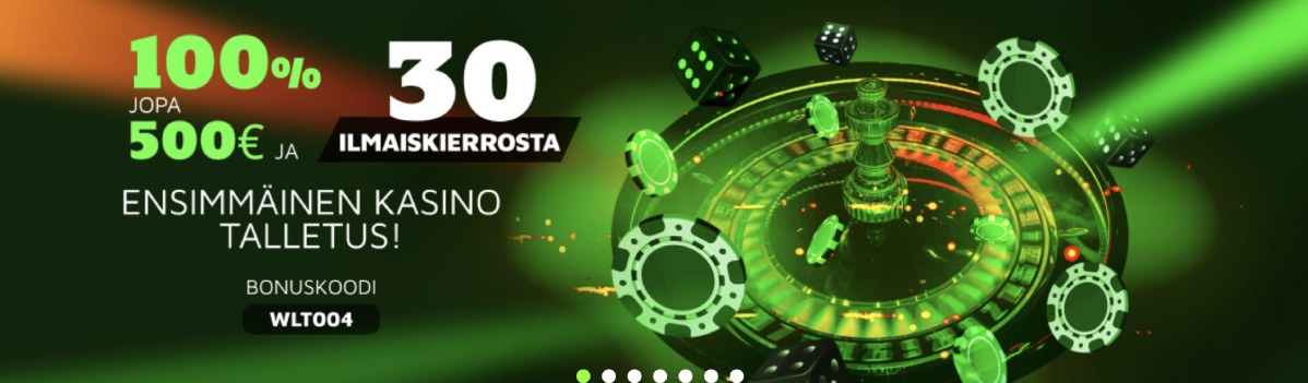 Weltbet Casino tervetuliaisbonus