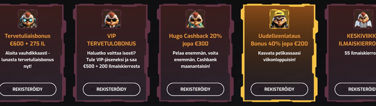 Hugo Casino kampanjat