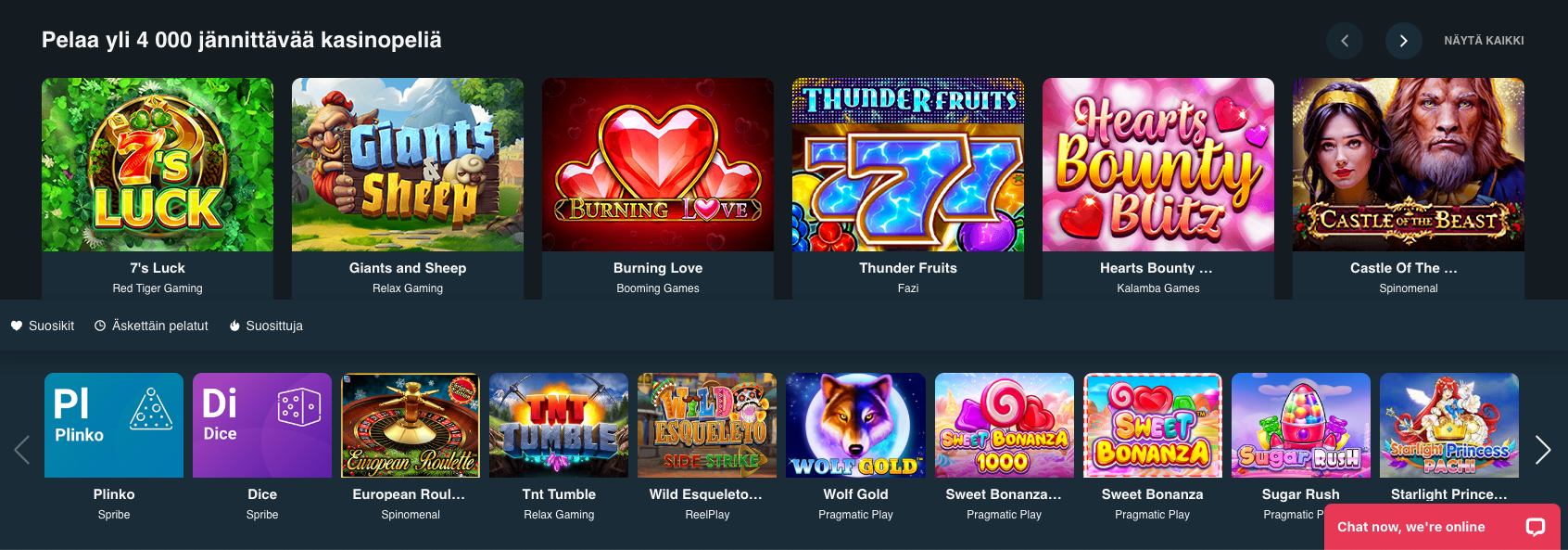 primebetz casino pelivalikoiman kolikkopelit